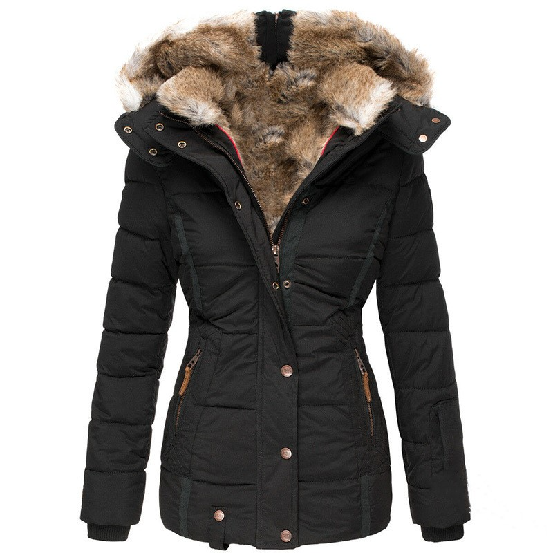 Faux Fur-Lined Winter Puffer